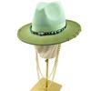 Women's Punk Straw Hat 2023 New Sun Hat Gold Chain Accessories Men's Jazz Hip Hop Summer Hat Punk Style Beach Hat Church Hat