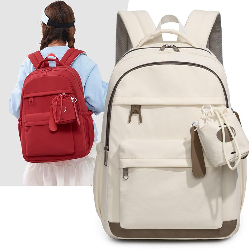 Schulranzen1011 neuer Schüler Schulranzen Mittelschule Hochwertiger Mädchenrucksack, leichter wasserdichter und einfacher Reiserucksack