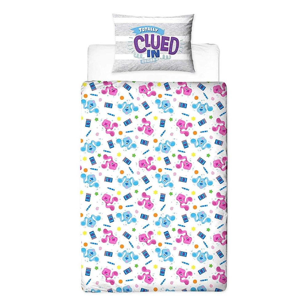 Blue's Clues Reversible Blue Duvet Set