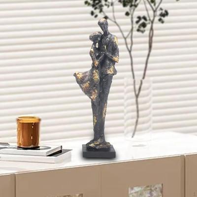 Abstract Couple Statue Decor Her Him Boyfriend and Girlfriend Lovers Figurine Ornament for
