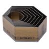 7PCS Leather Die Cutter Polygon Handicraft Leather Cutting Dies Mold 20‑50mm High Carbon Steel