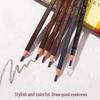 Waterproof Eyebrow Pencil with String, Fine Tip & Carving Knife for Beginners - Natural & Sweatproof.