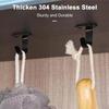 5/10Pcs Stainless Steel Screw Mounted Ceiling Hooks  UnderShelf Towel  Heavy Duty Hanger for Bathroom Cabinet Garage