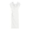 2026 New Spring Korean Wear Slanted Shoulder Swing Collar Dress, Children's Spring and Summer Temperament Slim-fitting Hip-wrapped Dress