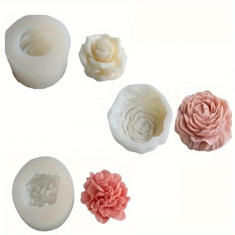 

3D Large Peony Flower Candle Silicone Mold Blooming Rose Flower Resin Molds Mother s Day Gift Wedding Decor Flower Gypsum Mould