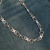 Accessories Hip Hop Single Layer Spike Metal Trouser Chain Accessories Men's and Women's Trendy Cool Waist Chain