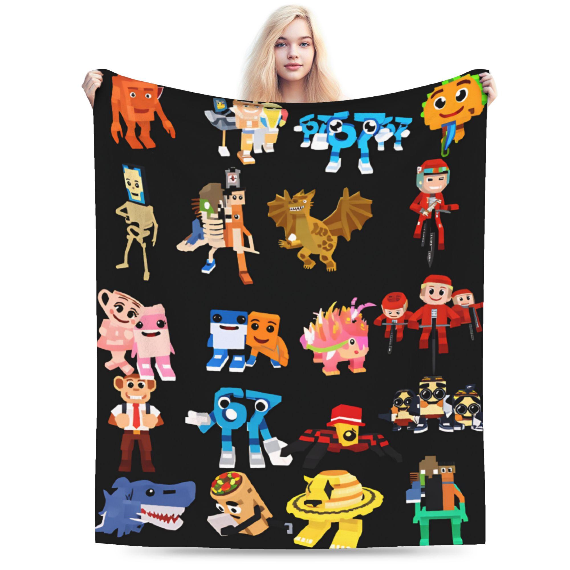 

Steal a Brainrot Game Soft Blanket Boy Girl Plush Bedding Throws Graphic Couch Bed Flannel Bedspread Sofa Bed Cover 30x40in