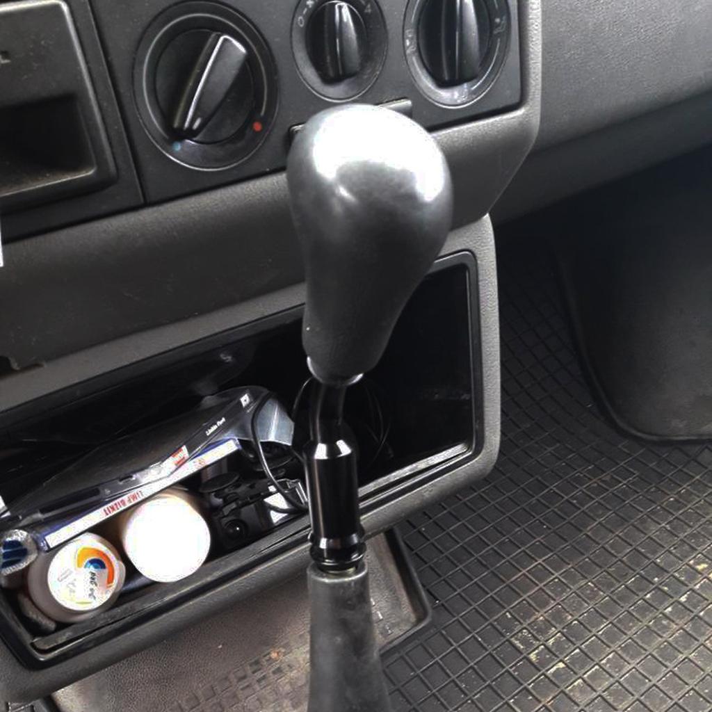 Black Gear er Stick Lever 5" Bend Bent Knob Extender Extension Aluminum For T4 T25 1985-2003 SK-1017