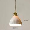 LED Retro E27 Kleine Pendelleuchte Wohnzimmer Schlafzimmer Nachttisch Pendelleuchte Keramik Messing American Nussbaum High-End Barleuchte
