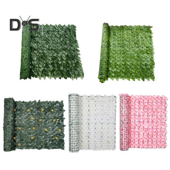 Simulation Fence Garden Privacy Screen 300x50cm Artificial Ivy Trellis Wall Covering Wind Barrier Fence Outdoor Indoor Decor