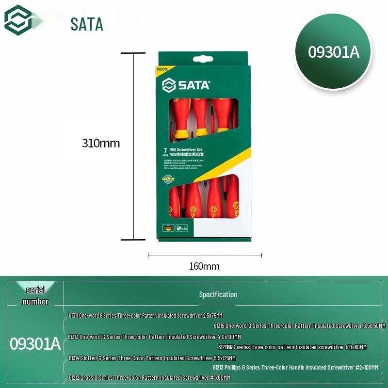 SATA 7-Piece VDE Insulated Screwdriver Set