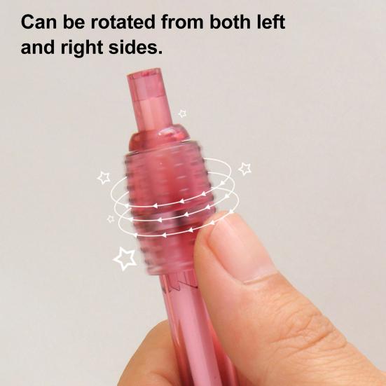 4/8 st Gelpennor Ergonomiskt Bekvämt Grepp 0,5 mm Fin Spets Snabbtorkande Svart Bläck Stresslindrande Penna med Tyst Roterande Hätta