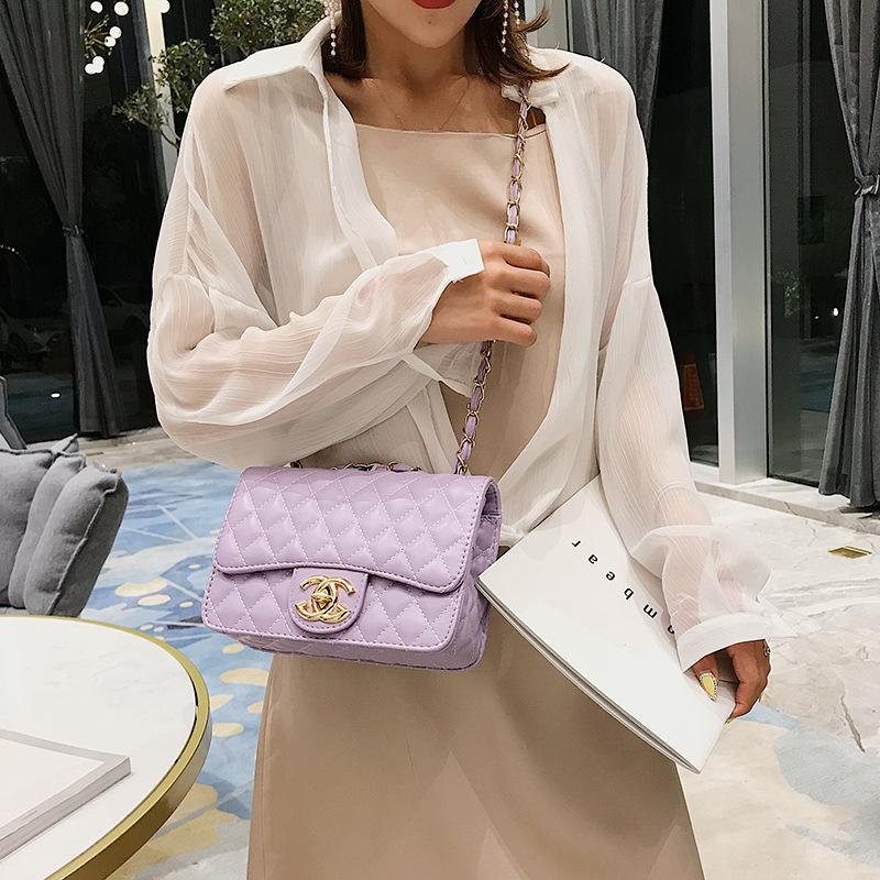 bag women's new trendy rhombus chain bag shoulder oblique span bag women's bag versatile small square bag