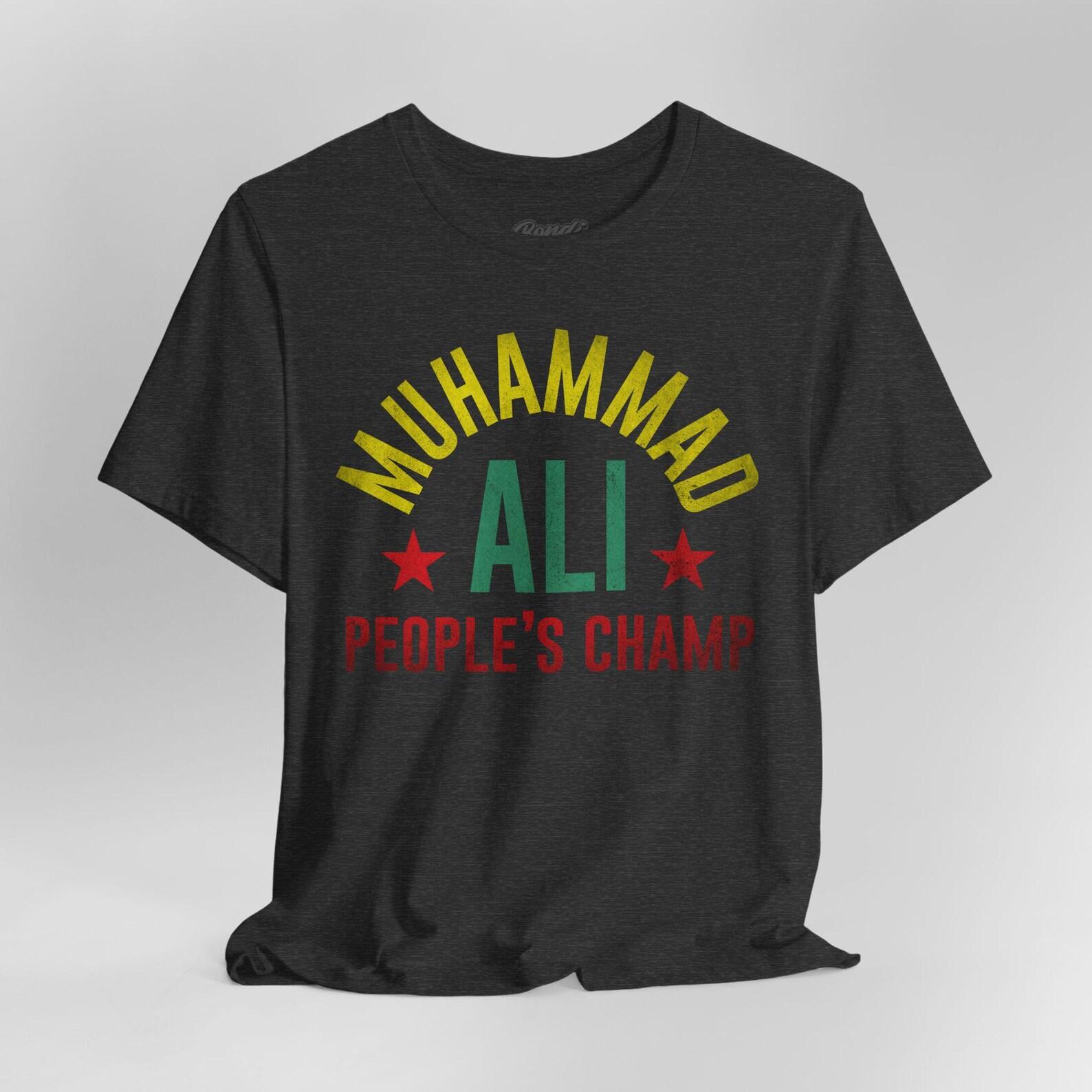 Muhammad Ali Again Black Adult T-Shirt, People s Champ shirt, Cassius Clay Shirt S