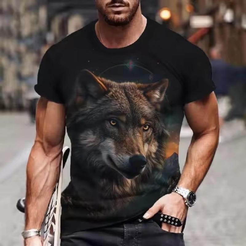 Pánská trička Rychleschnoucí topy Letní móda Streetová trička s krátkým rukávem Trička s 3D grafickým potiskem Trička nadměrné velikosti Mužské oblečení