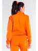 Cotton Zip-up Sweatshirt, Orange L/XL