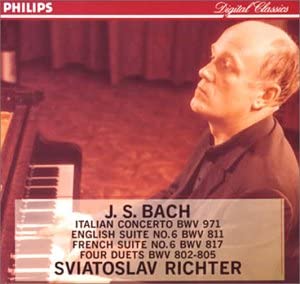 CD SVIATOSLAV RICHTER  Bach Italian Concerto In F Major B PHCP10571 PHILIPS 1996 Japan Classical Used