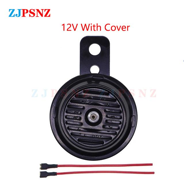 Horn 6V 12V 24V 36V 48V 60V 72V Scooter e-Bike Motorcycle Electric Horn Kit Waterproof Round Super Loud Horn Speaker 105db 110db
