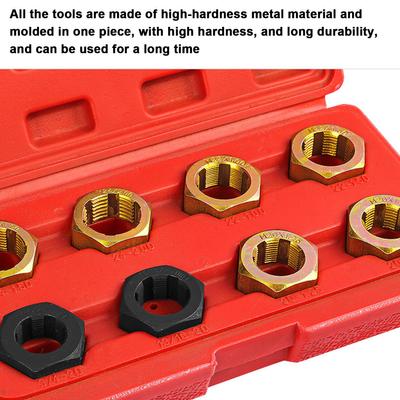 Set of 8 Car Screw Repair Tools 8 Piece Thread Repair Kit Drive Shaft Screw Repair Kit 8 Piece and Die Set