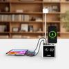 High-quality Desk 3 in 1 Wireless Charger With Lamp Organizer Alarm Clock Fast Charging Station Wireless  Charger