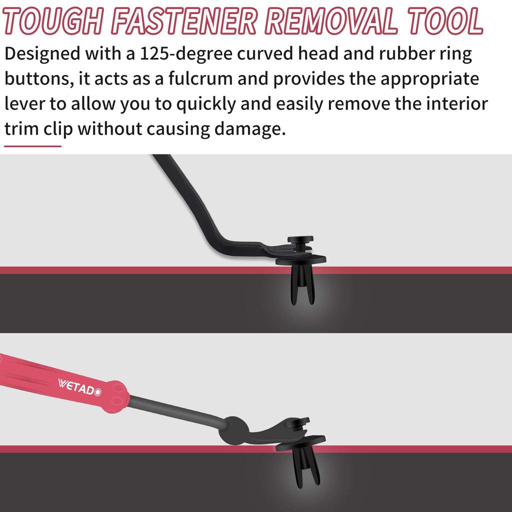 Wetado Interior Peel Off Interior Peel Off Set, Panel Removal, Clip Clamp Tool, Peel