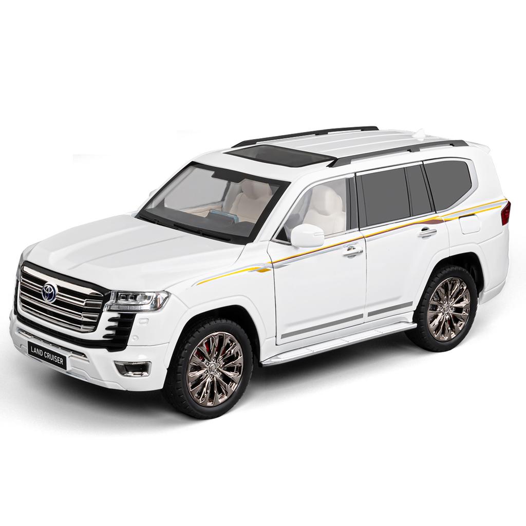 1/18 Scale Toyota Land Cruiser LC300 SUV Alloy Car Diecast Model Sound Light Toy Home Decoration Ornaments Collection Gift Kid Toy