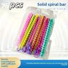 26pcs Multicolor Spiral Hair Curlers Suitable for Salon & Home Use - Hot-Resistant Plastic Rollers with Spiral,Hairstyling Tool