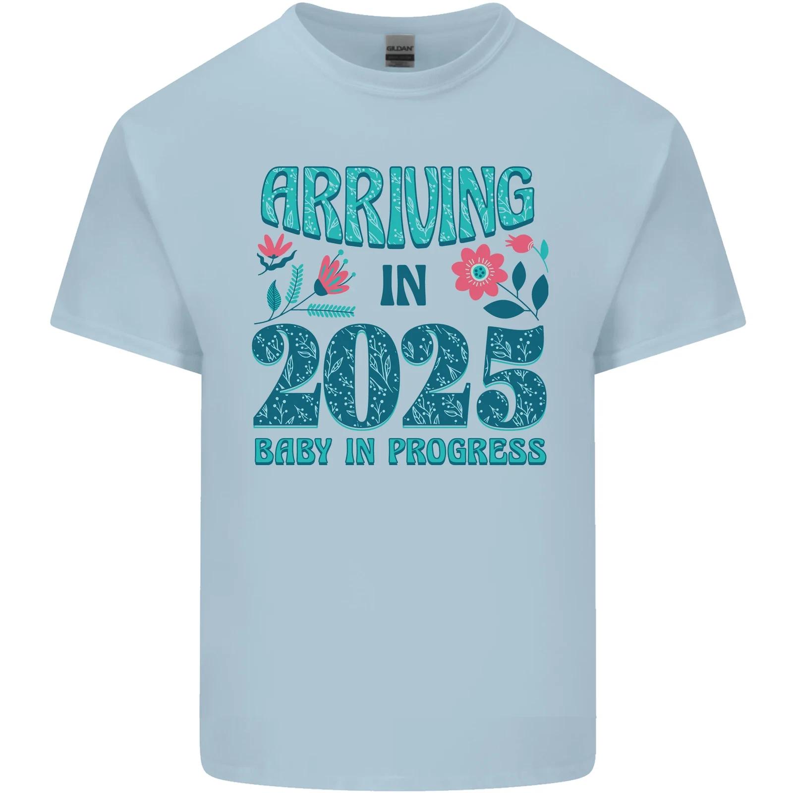Arriving 2025 New Baby Pregnancy Pregnant Kids T-Shirt Childrens M