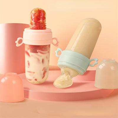 Dětská výživa Nástroj na krmení Jezte ovoce Doplňkové jídlo Lžička na krmení pro děti Silikonová pomůcka na dudlík Dětské potřeby