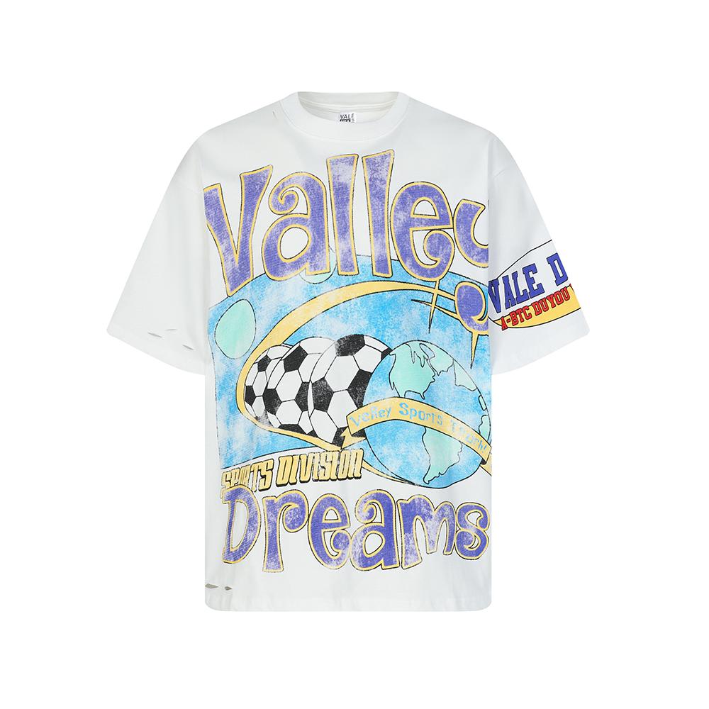 2026 Summer Unisex Vintage Football Earth Graphic Distressed Cotton T-Shirt Sports Streetwear Short Sleeve Tee Men Women S