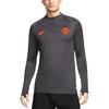 Nike Logo-Print Stehkragen Schmal Geschnitten Retro Fußballtrikot Herren Oberteile Schwarz AO5177-060