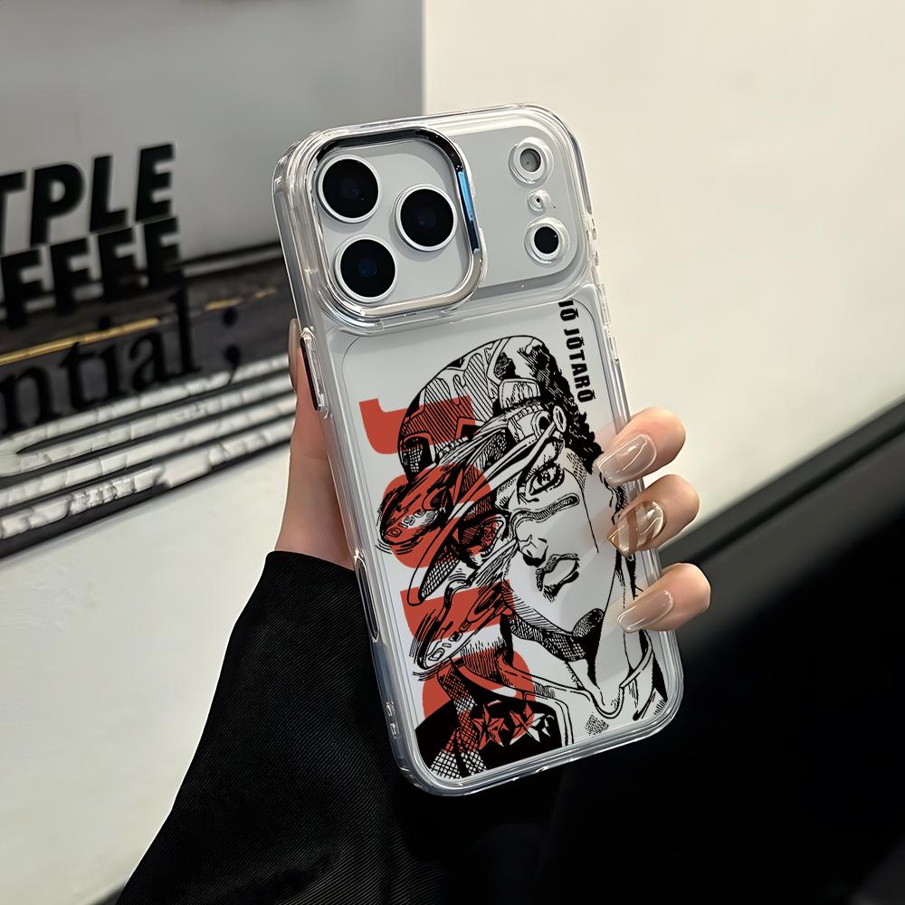 

JoJo Bizarre Adventure Phone Case for Apple iPhone 17 Air 16 16e 15 14 13 12 11 Pro Max X Xs XR 8 Plus Luxury Clear Cover iPhone 8