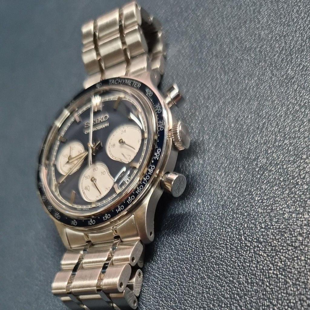 Used SEIKO Chronograph Men's Watch Quartz Silver SBTR053
