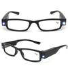 LED Reading Glasses Unisex Black Presbyopia Glasses HD Farsightedness Glasses