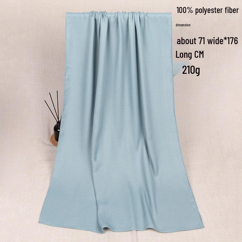 

Japanese-Inspired Gray-Blue Soft Warm Scarf for Men and Women One Size