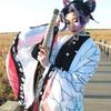 Disfraz de Cosplay de Anime Demon Slayer Kimetsu No Yaiba Kochou Shinobu, conjunto de peluca, uniforme tipo kimono, disfraces de Halloween para adultos y niños