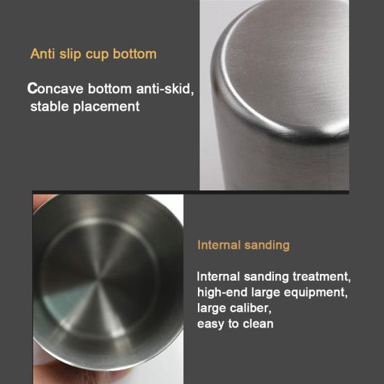 Cupa 300ml Home Travel 304 Oțel inoxidabil apă lucioasă bere lapte suc