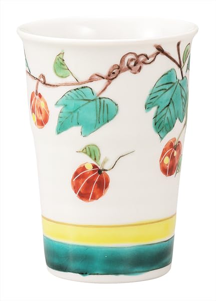 Kutani Ware Iwataya Free Cup - Free Cup with Cantaloupe K9-1151