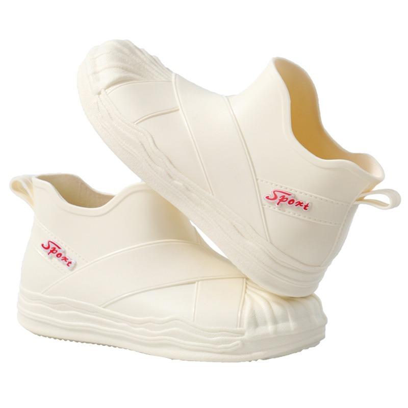 Fashion Rain Shoes Women's Summer Short Tube Students Wear Shell Head Non-slip Rain Boots Waterproof Shoes Rubber Shoes