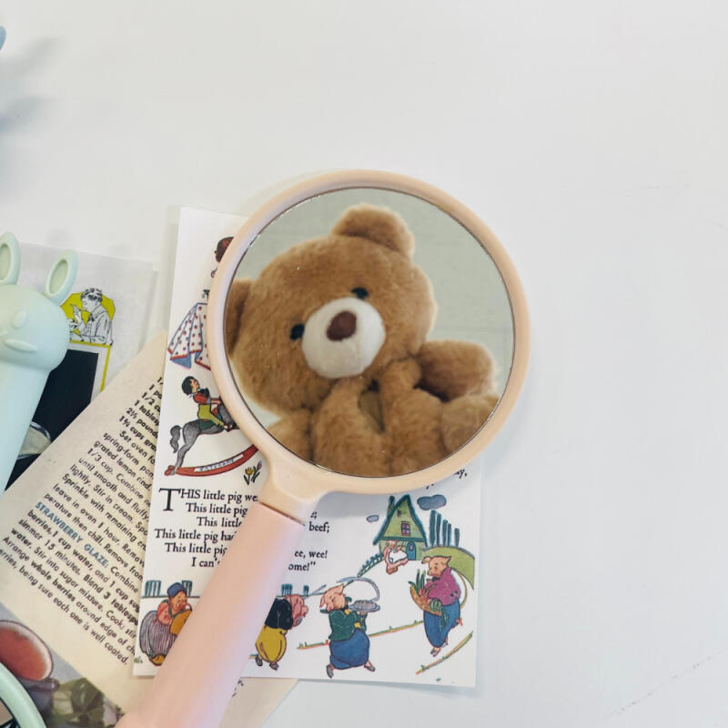 Rabbit Mini Hand Mirror Comb Set Hair Handle Comb Makeup Pretty