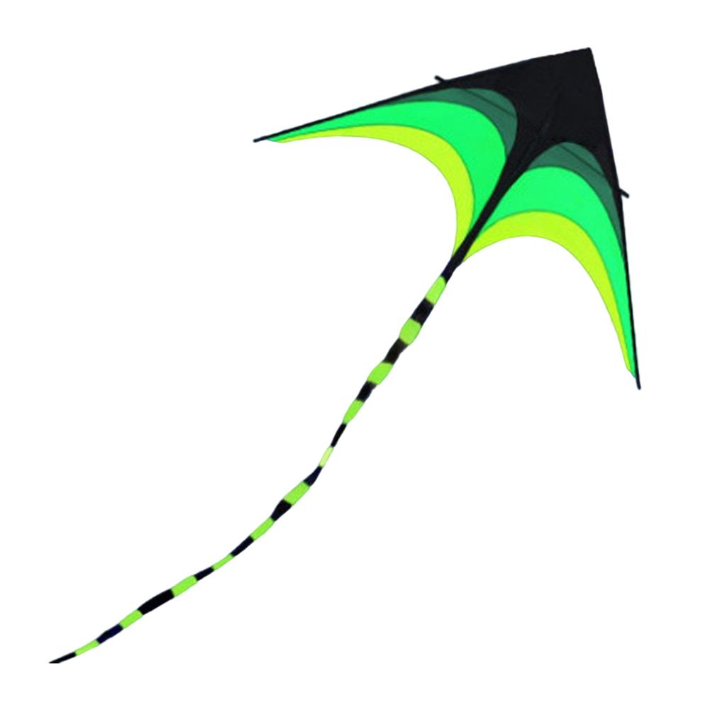 1.6m Big Triangle Kite Easy To Fly Large Delta Kite Toy 10 Meter Tail Fly Wind Kite with Wheel Line for Kids Adults for Outdoor