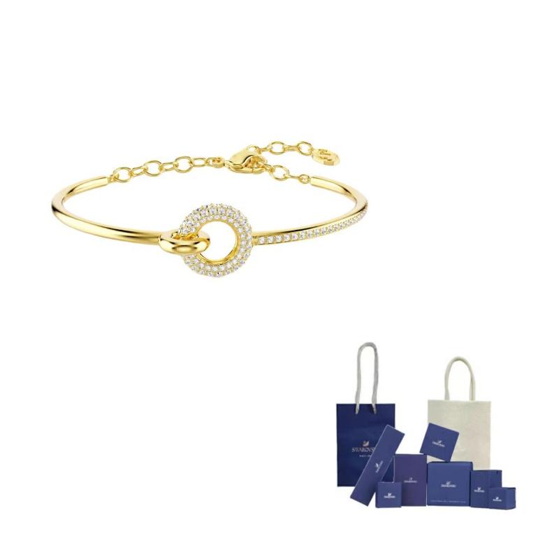 Swarovski Dextera Bangles Unisex White F-Original Brand Box And Bag белый