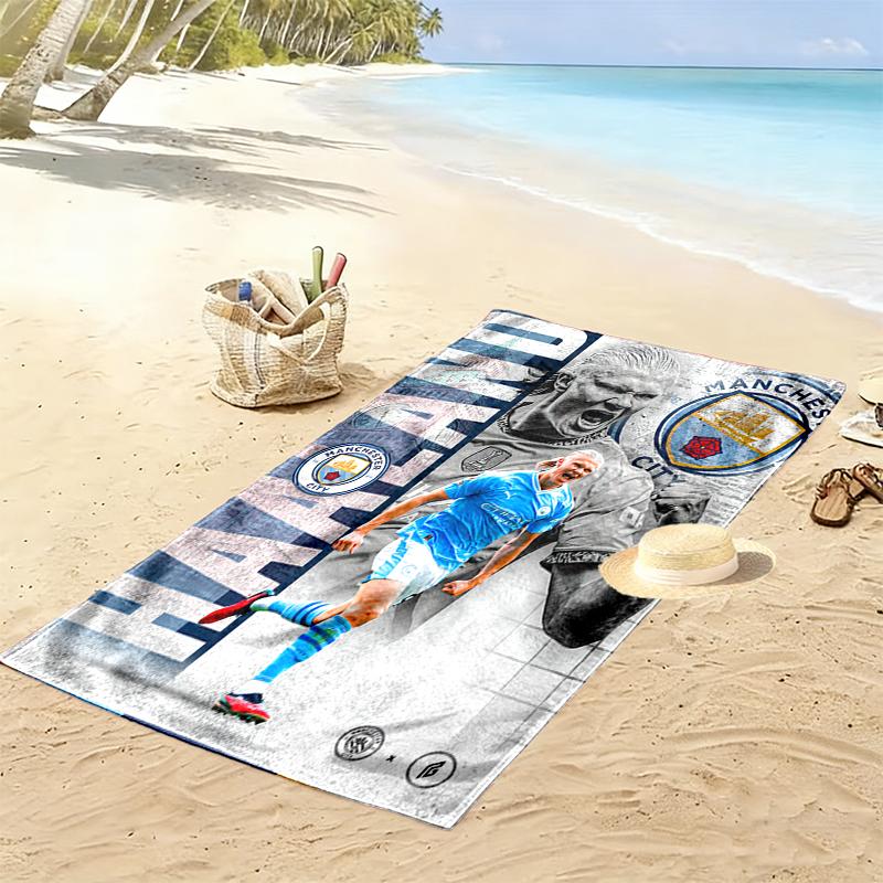 1pc Erling Haaland Beach Towel, Multi-functional Beach Towel for Outdoor Activities Beach Swimming and Travel