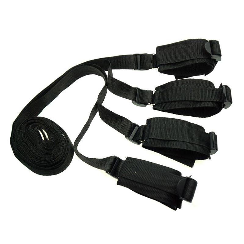 Erotic SM Adults Games Sex Toys For Women Wrists Ankle Cuffs Under Bed BDSM Bondage Restraint Nylon Sex Handcuffs