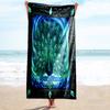 1PC Custom Name Peacock Art Name Beach Towel Highly Absorbent And Sand-Resistant Towel for Swimming, Pool, Yoga, And Travel Lightweight
