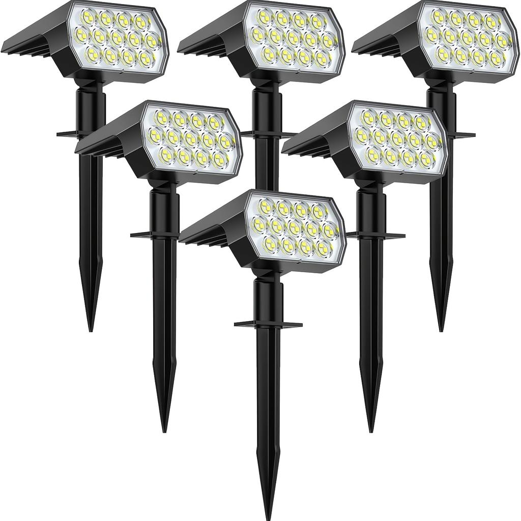 Outdoor Solar Spotlights,52LED Landscape Spotlights,waterproof Wall Lights,suitable for Trail,courtyard,garden,lane Landscape Lighting