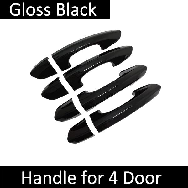 for Ford Edge MK2 Endura Edge Plus 2015~ Luxuriou Gloss Black Outer Door Handle Cover Styling Sticker Trim Car Accessories 4Handle No Keyhole