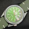 VINTAGE REFURBISHED SEIKO 5 AUTOMATIC 6309A JAPAN MENS GREEN WATCH a441142-4 Sk-a441142