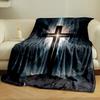 Radiant Cross Blanket  Printed Blanket for Living Room Bed Couch lunch break Soft Cozy Blanket for Friend's festival Gift
