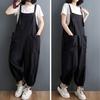 Easy Maternity Body Includes Wrinkle Large Quarter Length All In Long Autumn [VIVEL] Loose, Overalls, Women's Overalls, Pants, Covering, Pockets,